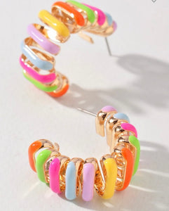 Multi color earrings
