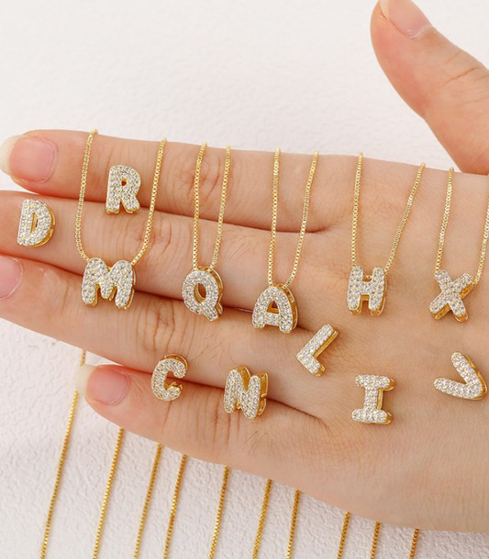 Mini initial necklace