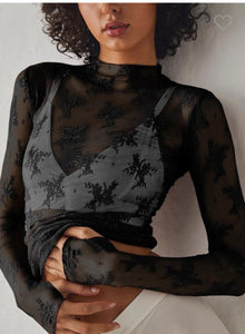 Lace sheet under shirt