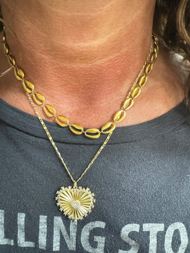 18k puka shell necklace