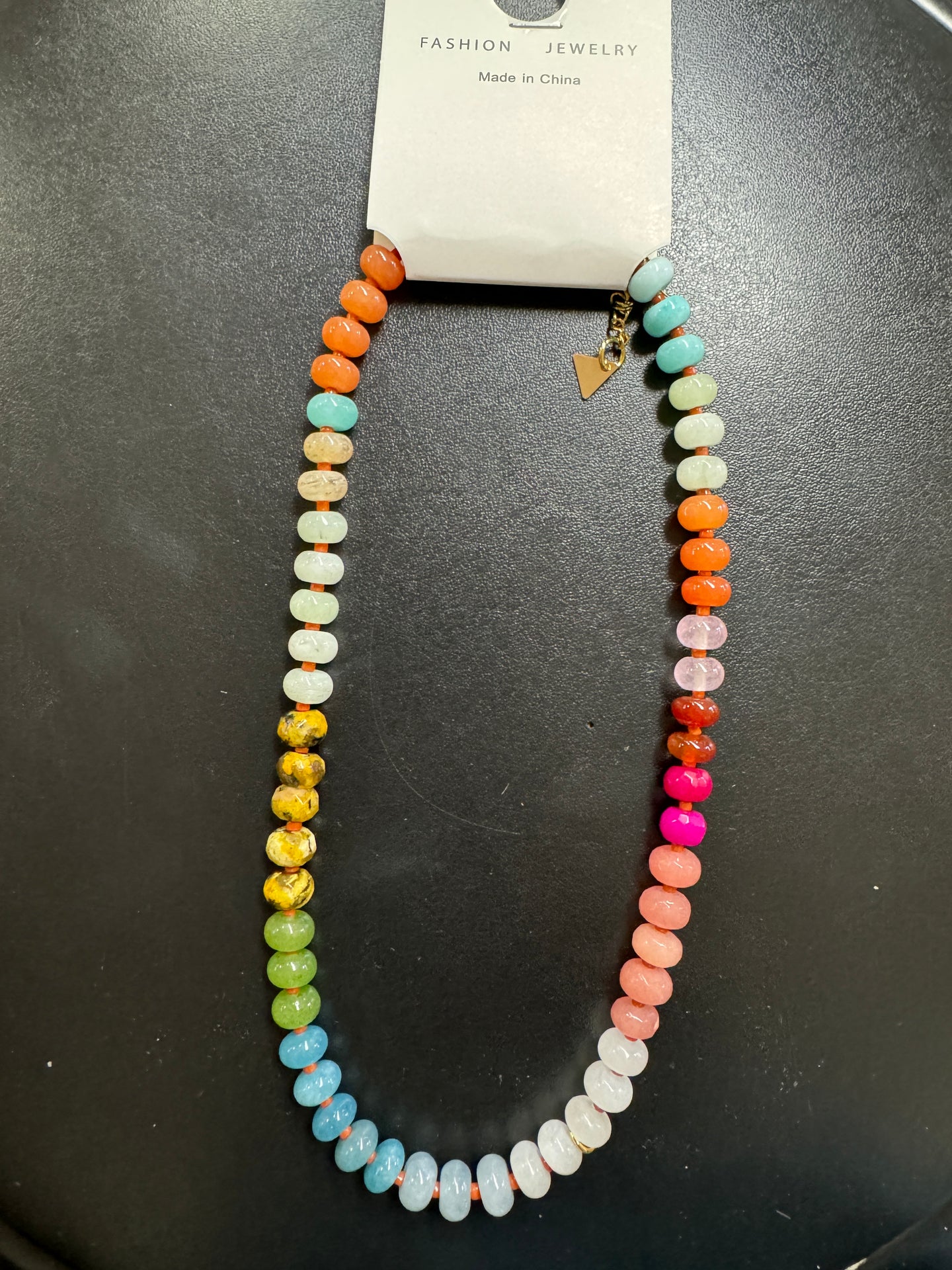 Agate stone necklace
