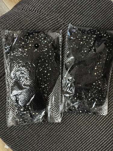 Fishnet rhinestone pantyhose