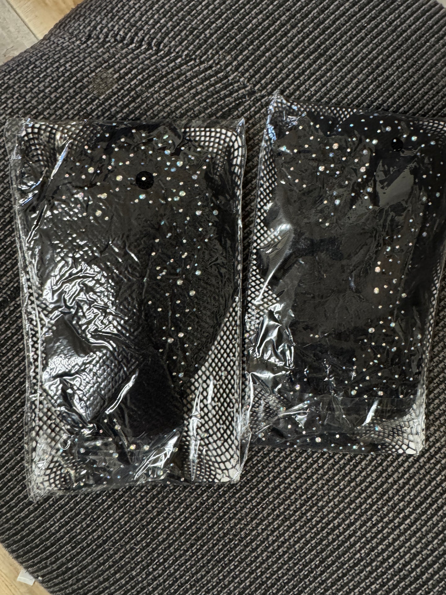 Fishnet rhinestone pantyhose