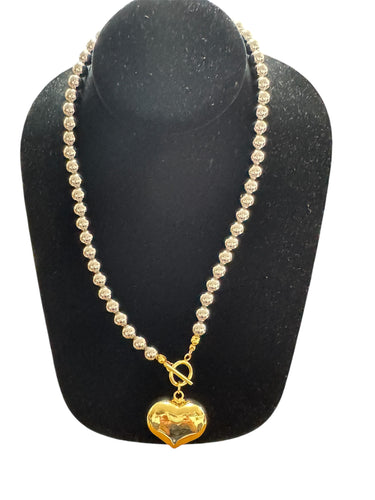 Heart and ball chain