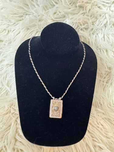 Fabric cord necklace