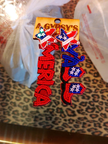 america earrings