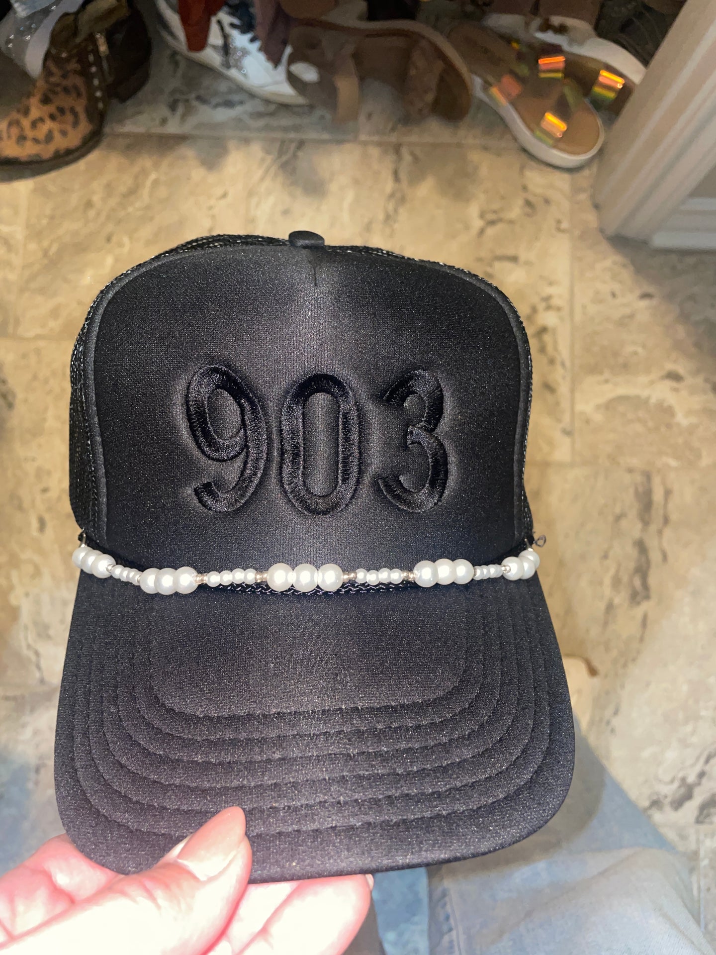 pearl hat chains